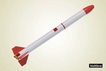 Учебный конструктор твердотопливной ракеты К3 МАКС (без двигателя)